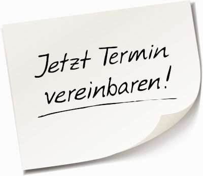 Jetzt Termin vereinbaren - Notizzettel